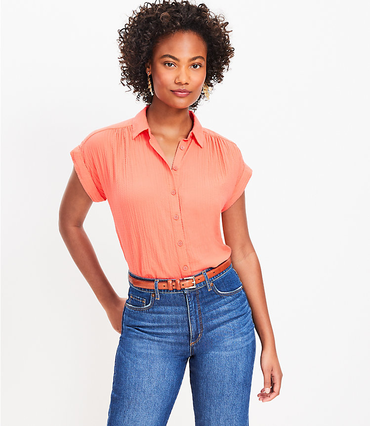 Crinkle Dolman Everyday Shirt