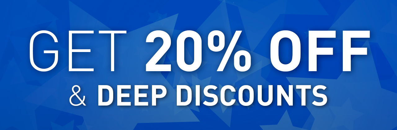 Get 20% Off & Deep Discounts