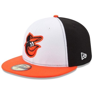  New Era White/Orange  Home Authentic Collection On-Field 59FIFTY Fitted Hat