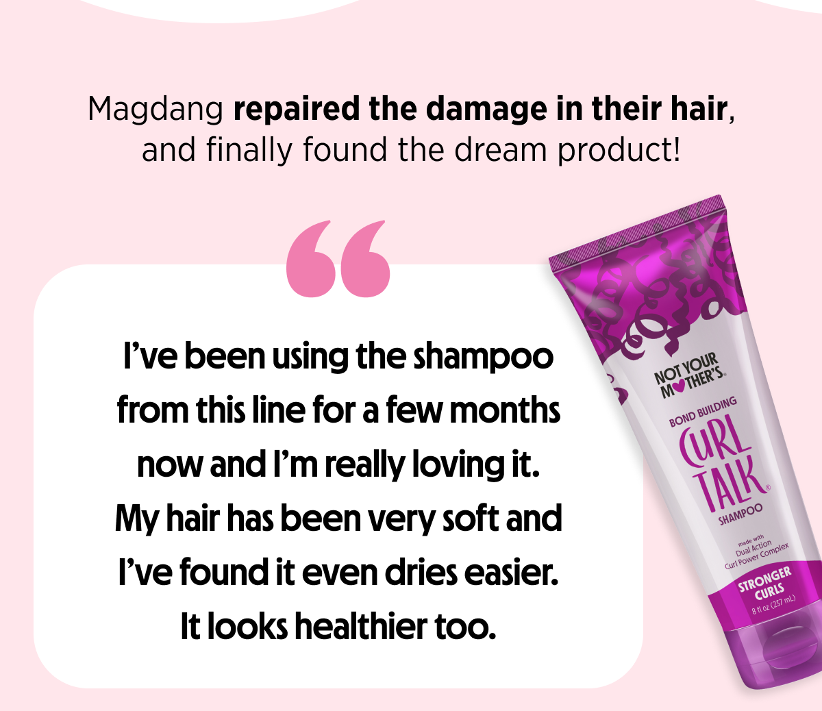 Magdang repaired the damage in their hair, and finally found the dream product!