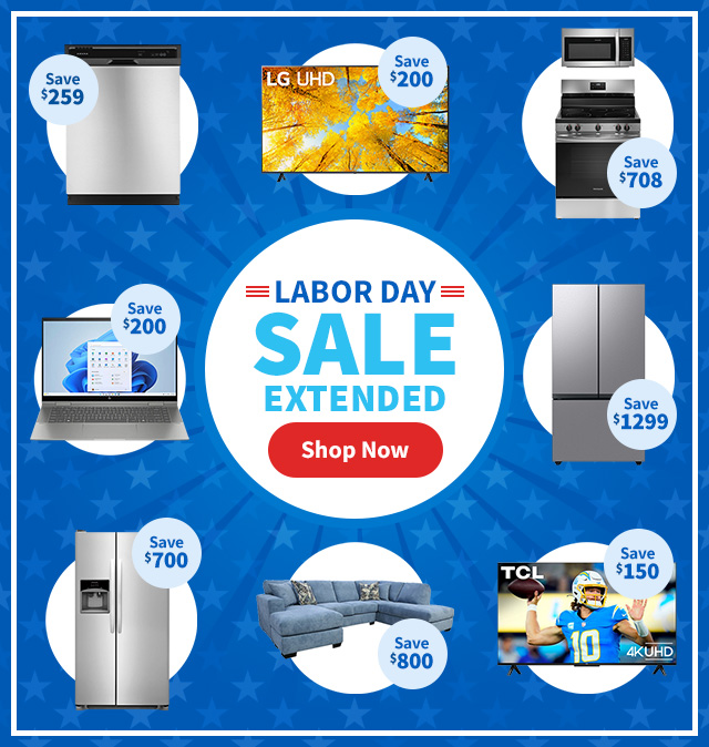 Labor Day Sale Extended. Shop Now