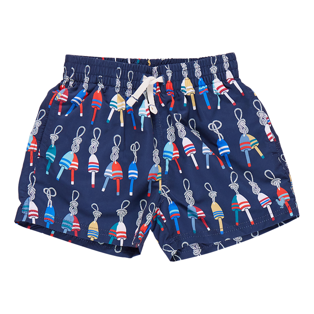 Image of Boys Swim Trunk - Navy Buoys