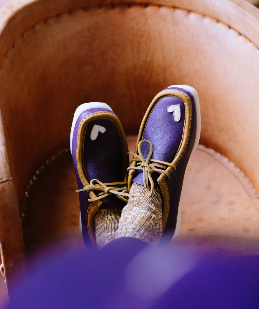 Wallabee Purple Combi