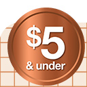 $5 & under