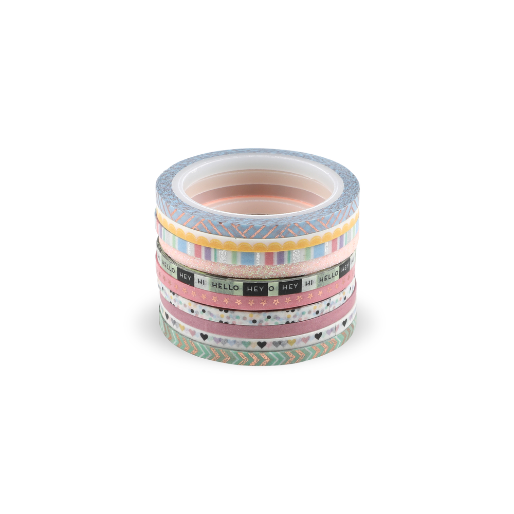 Image of Pastel Skinny Washi Tape