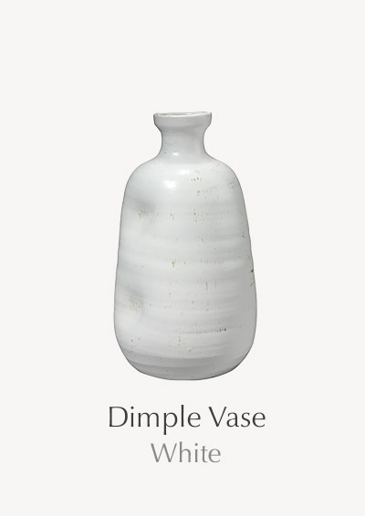 Dimple Vase | White