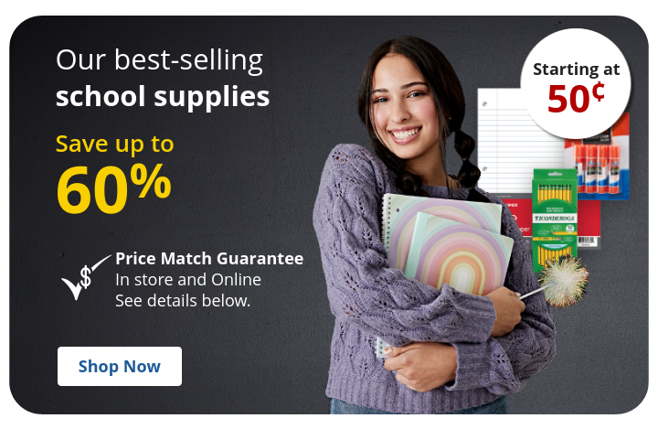 Save up to 60% off on Best Selling School Suppliers