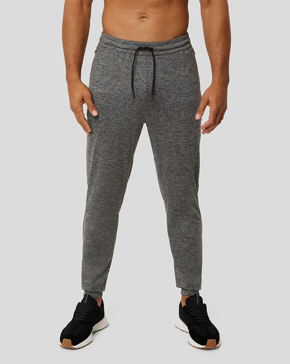 Image of Sharkskin Marl Carbon Capsule Performance Joggers