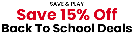 Save & Play - Save 15% Off Back To School Deals