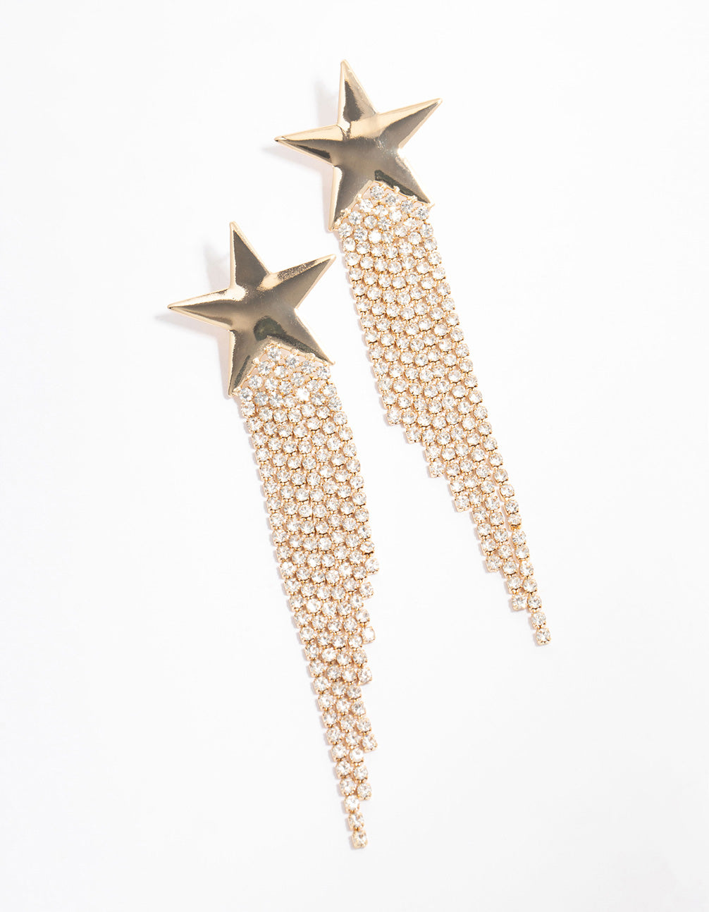 Image of Silver Shooting Star Statement Earrings