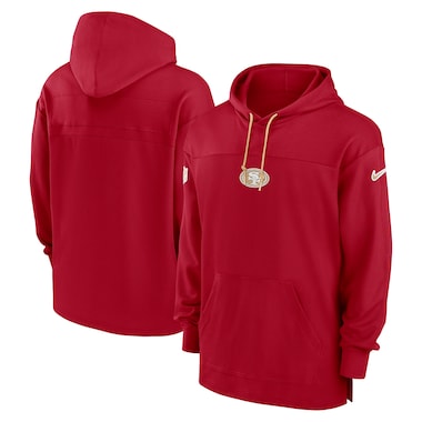  Nike Scarlet  Sideline Jersey Performance Pullover Hoodie