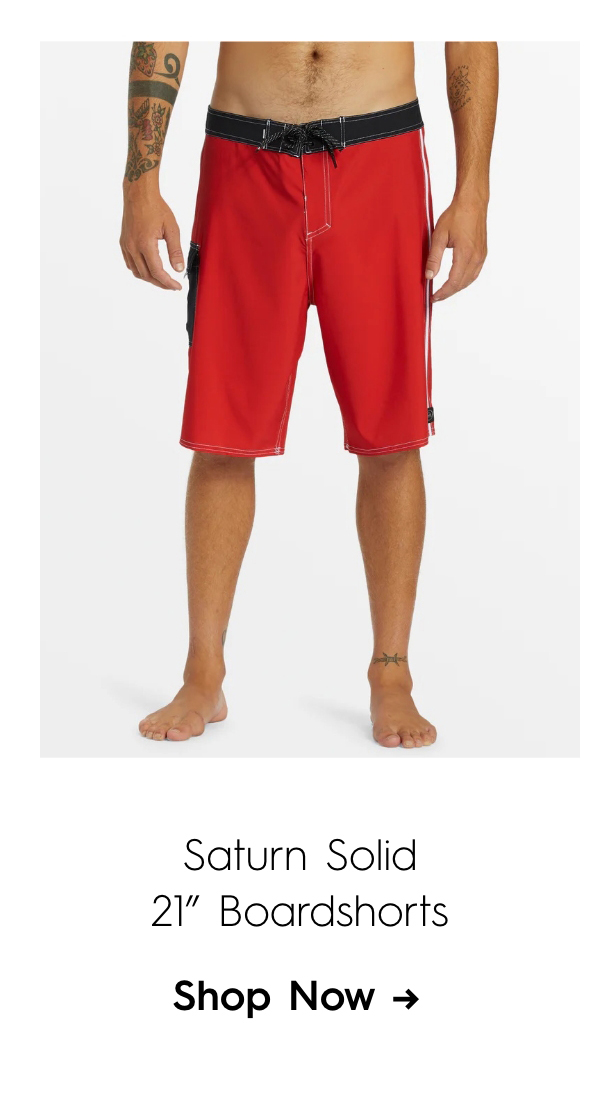 Saturn Solid 21" Boardshorts