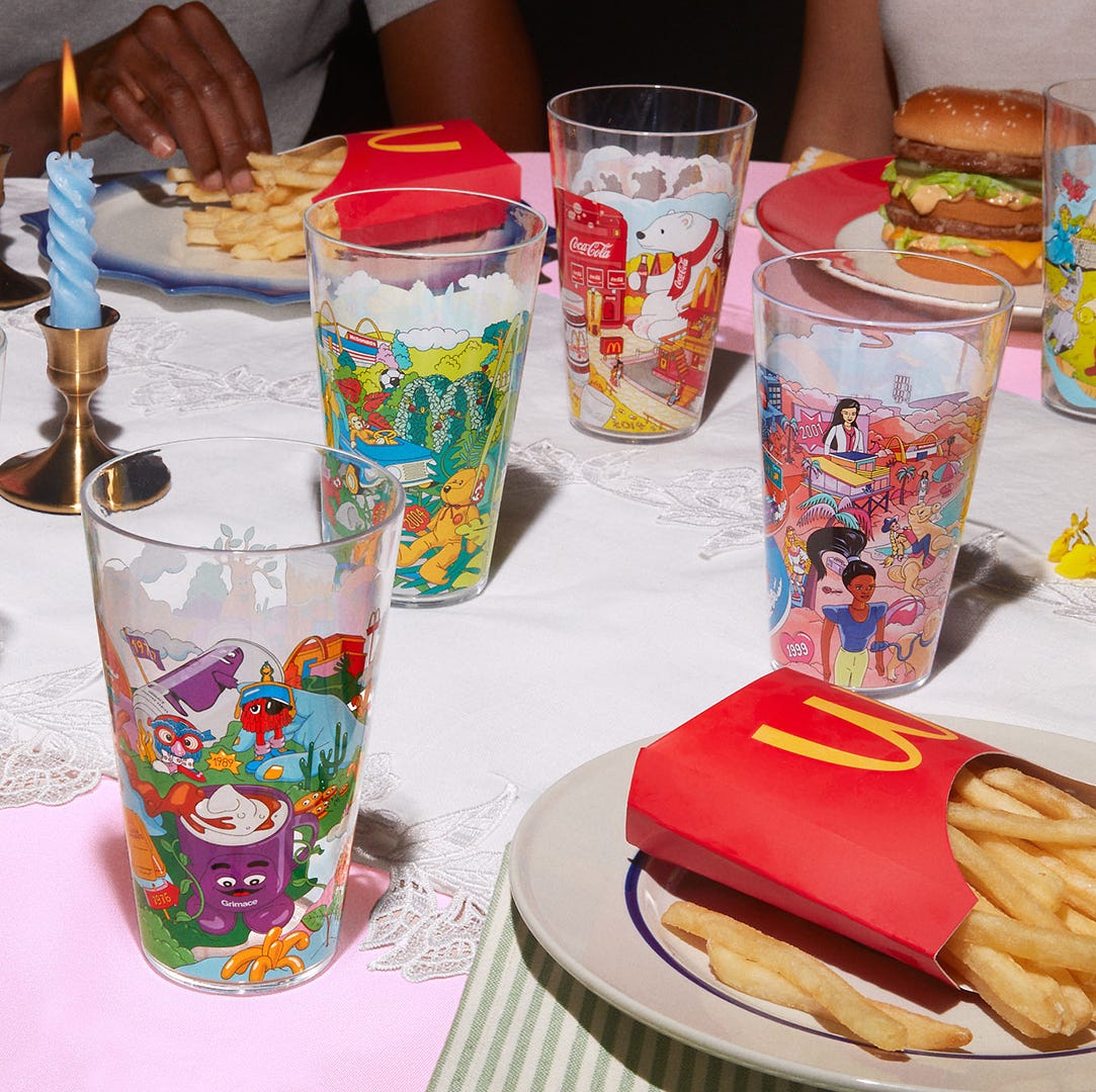 McDonald's New Happy Meal For Adults Has Beanie Baby & Barbie Collector Cups