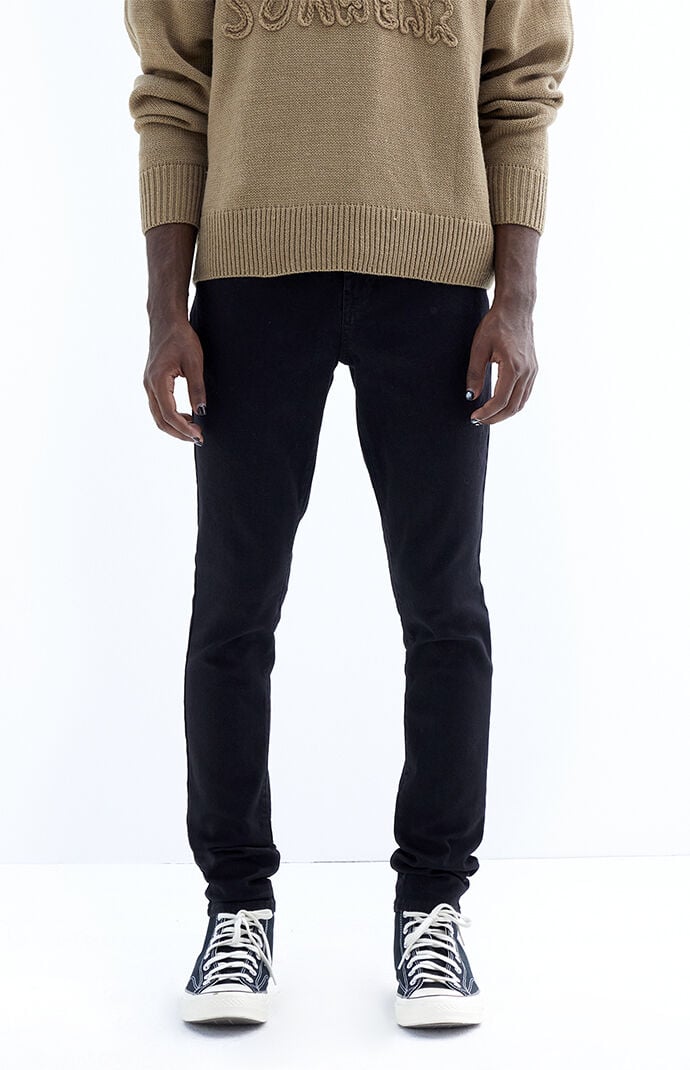 Image: High Stretch Black Stacked Skinny Jeans