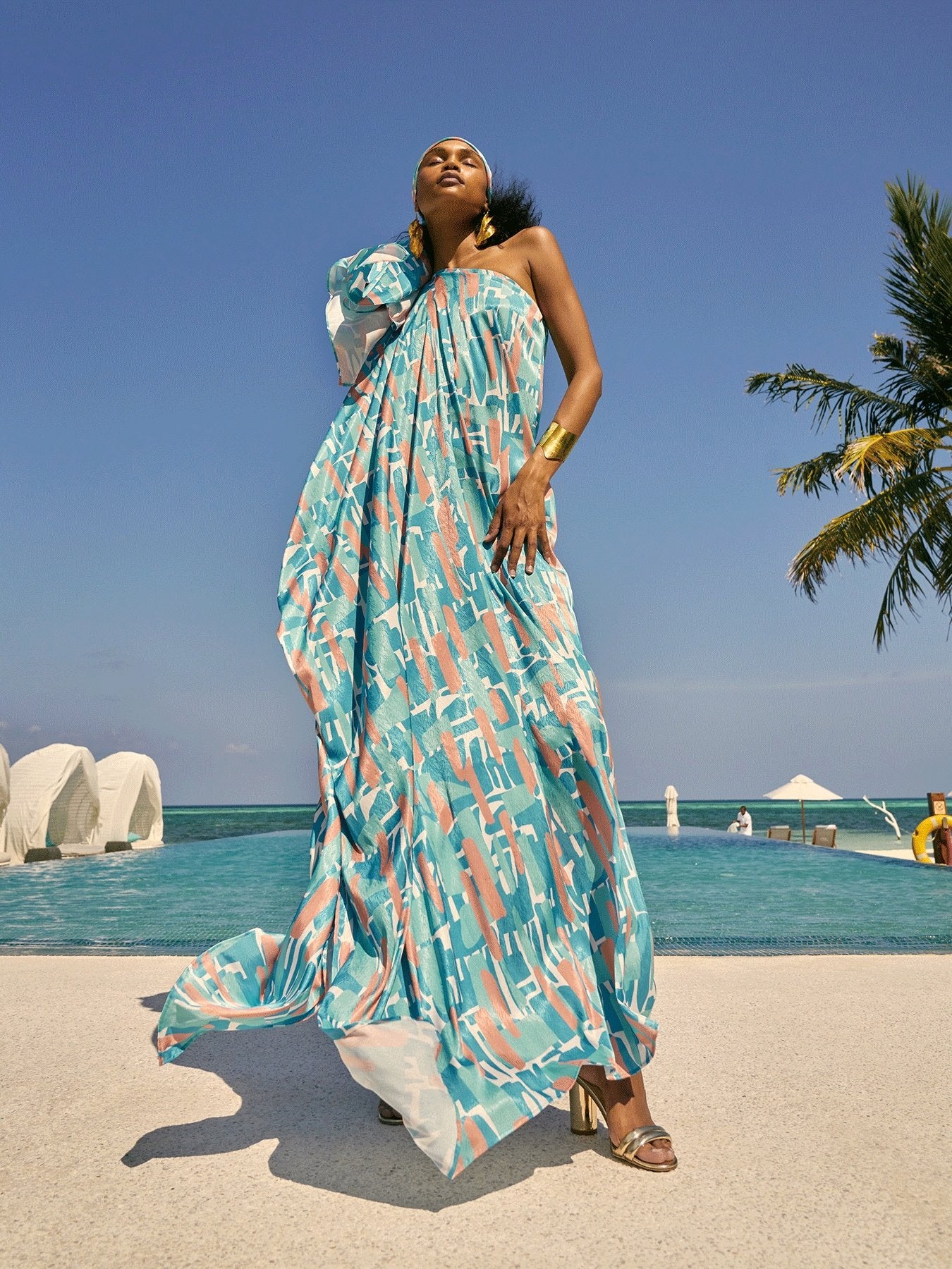 Image of Satu Dress - Atoll Blu