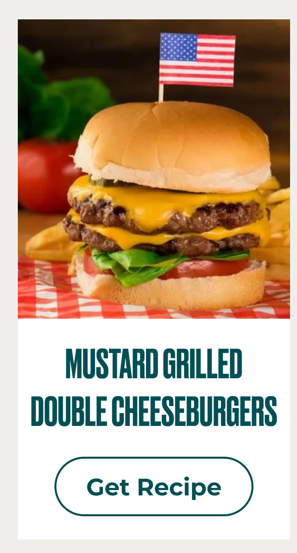 Get Mustard Grilled Double CheeseBurger