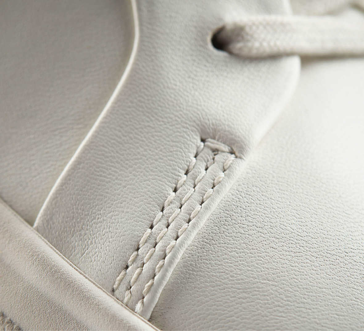 Hollyhock Walk Off White Leather