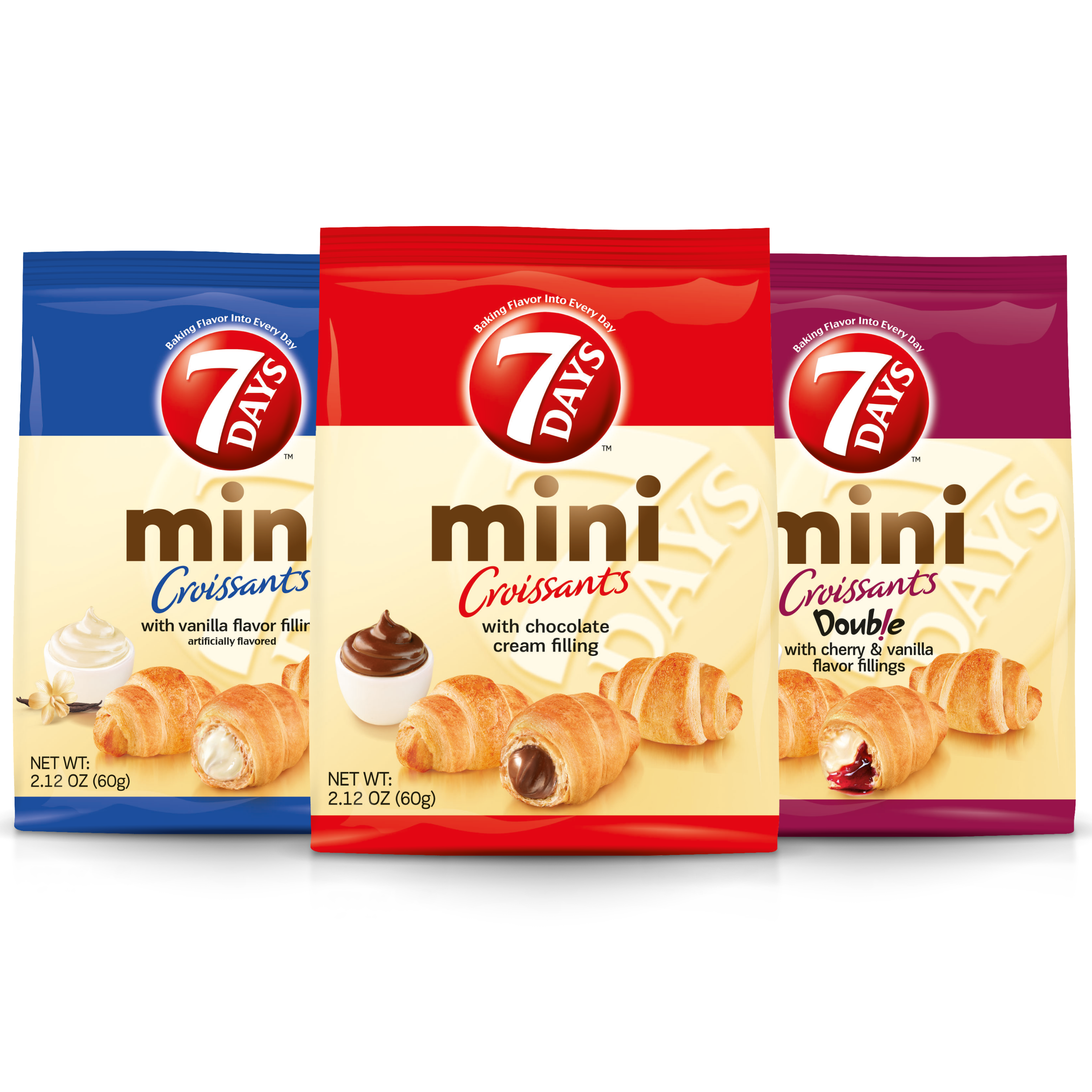 Image of Mini Croissant Pouches, 3 Flavor Variety Pack (2.12oz, Pack of 15)