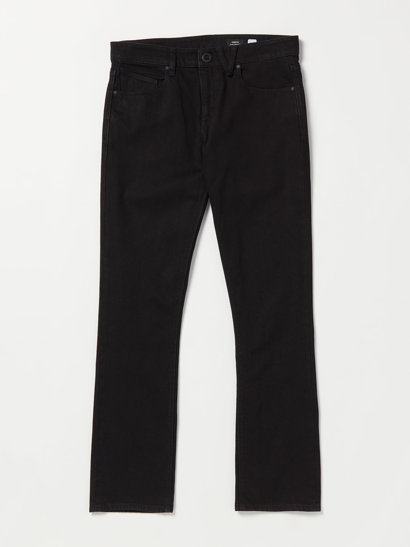 Image of V Vorta Slim Fit Stretch Jeans - Black