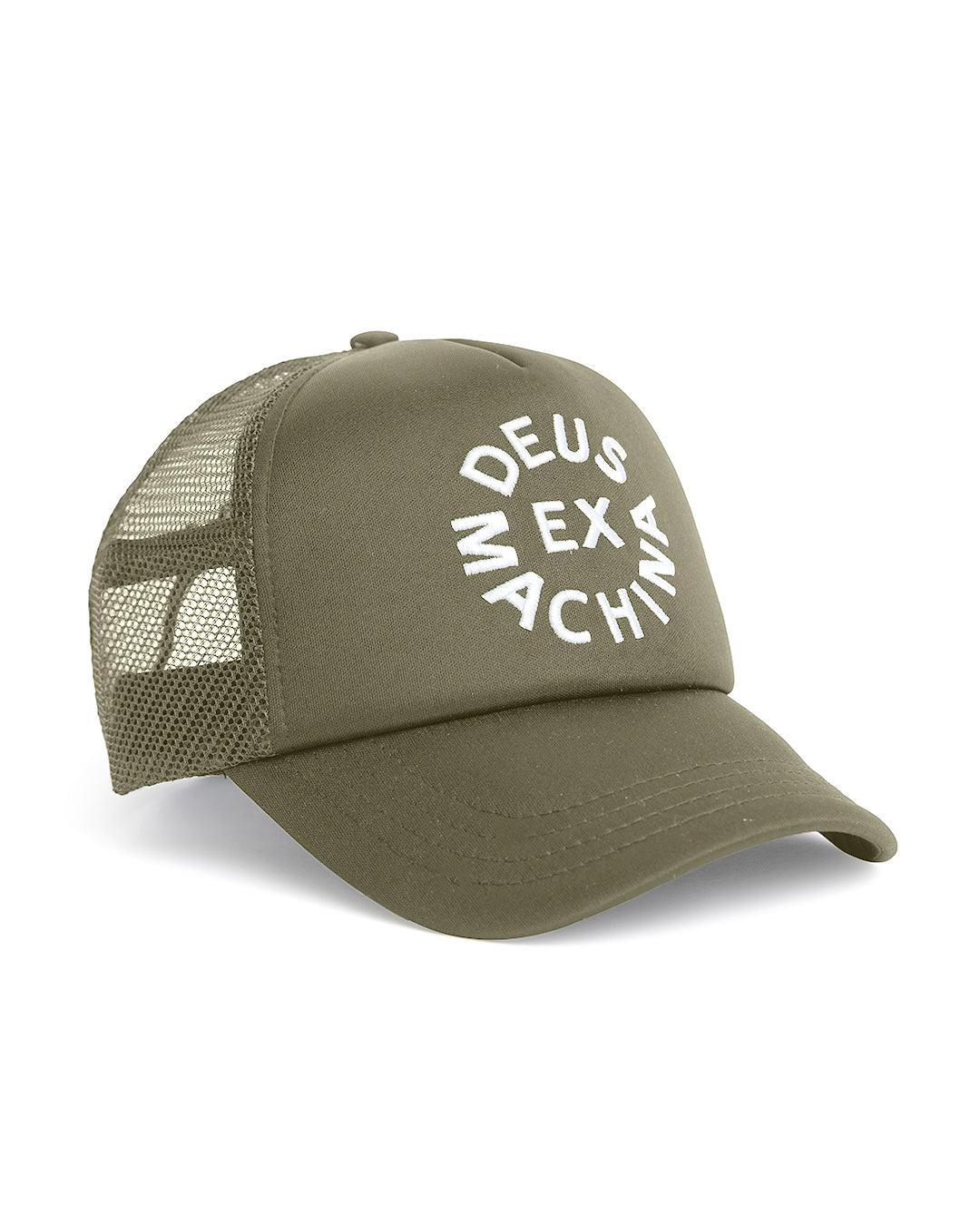 Image of Circle Logo Trucker - Forest Green