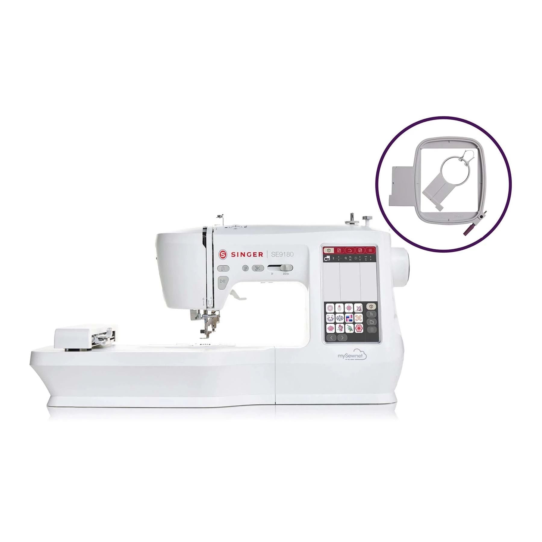 Image of SINGER® SE9180 Sewing & Embroidery Machine & Hoops Bundle