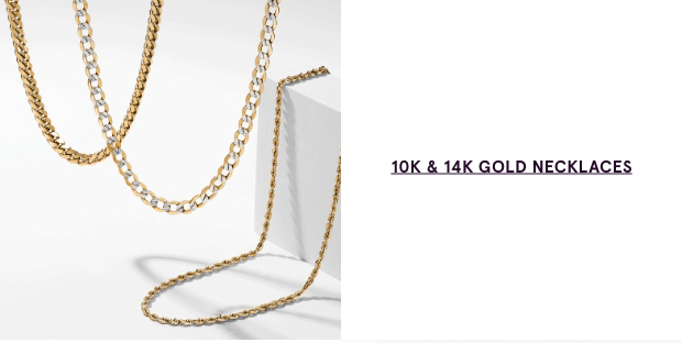 10K & 14K Gold Necklaces >