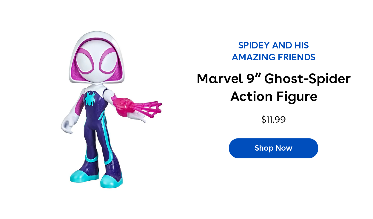 Spidey and His Amazing Friends Marvel 9" Ghost-Spider Action Figure $11.99 Shop Now