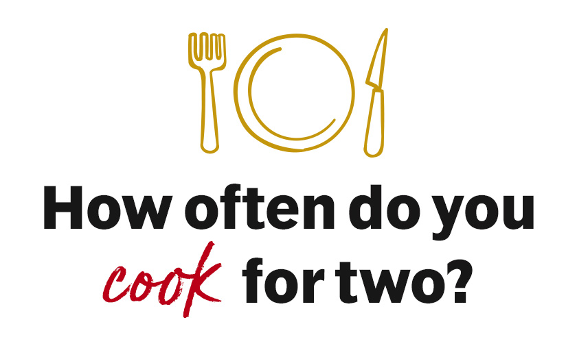 How often do you cook for two?