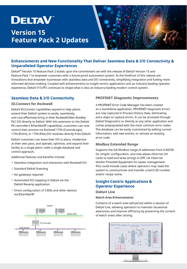 DeltaV™ Version 15 Feature Pack 2