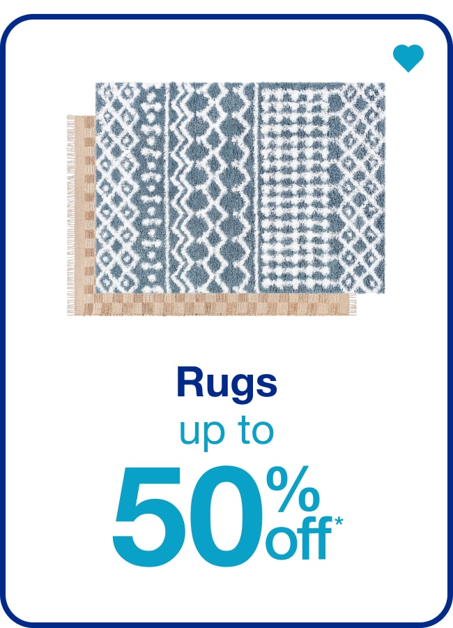 Rugs Up to 50% Off* â€” Shop Now!