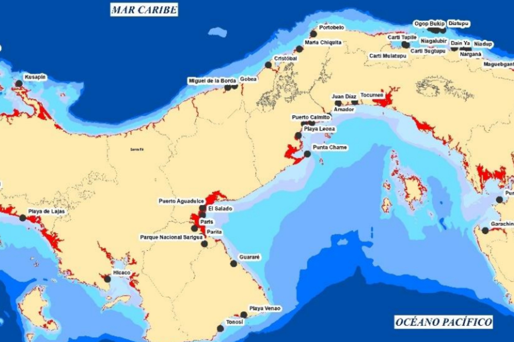 panama map