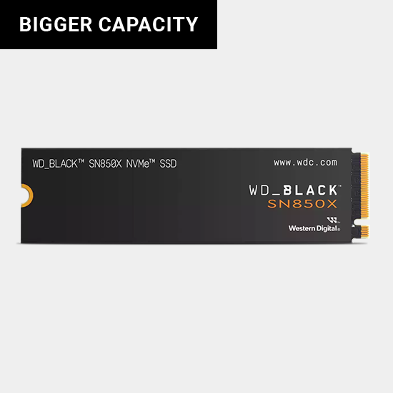 Bigger Capacity WD_BLACK™ SN850X NVME™ SSD