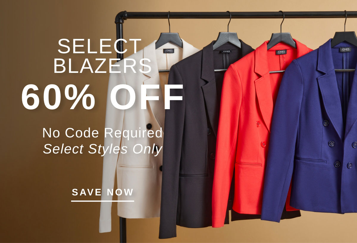 SELECT BLAZERS 60% OFF | SAVE NOW