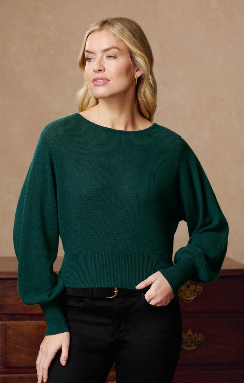 CASHMERE BALLOON SLEEVE