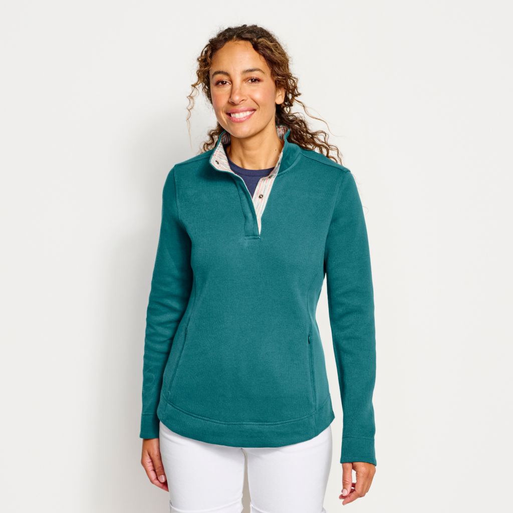 Women's Signature Print-Trim Sweatshirt