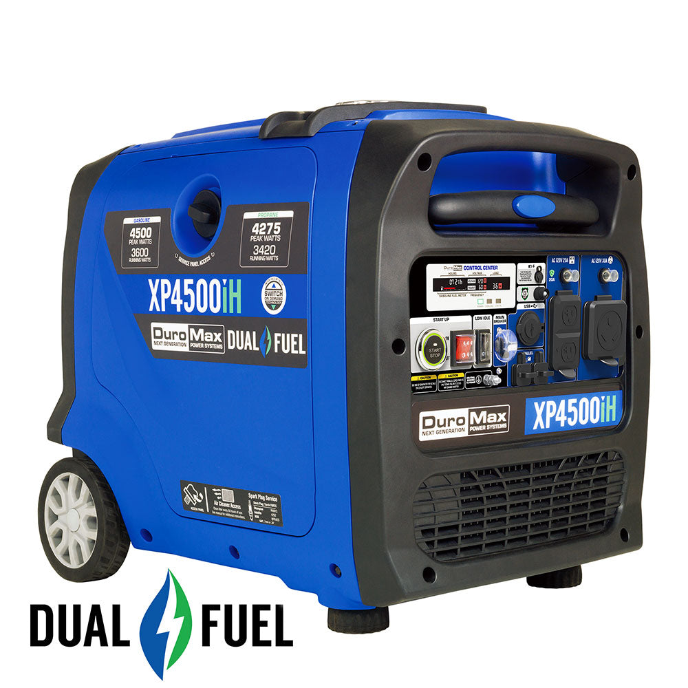 Image of 4,500 Watt Dual Fuel Portable Inverter Generator w/ CO Alert