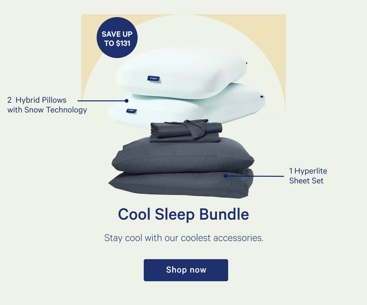 Cool Sleep Bundle >> Stay cool with our coolest accessories. >> Shop now >>