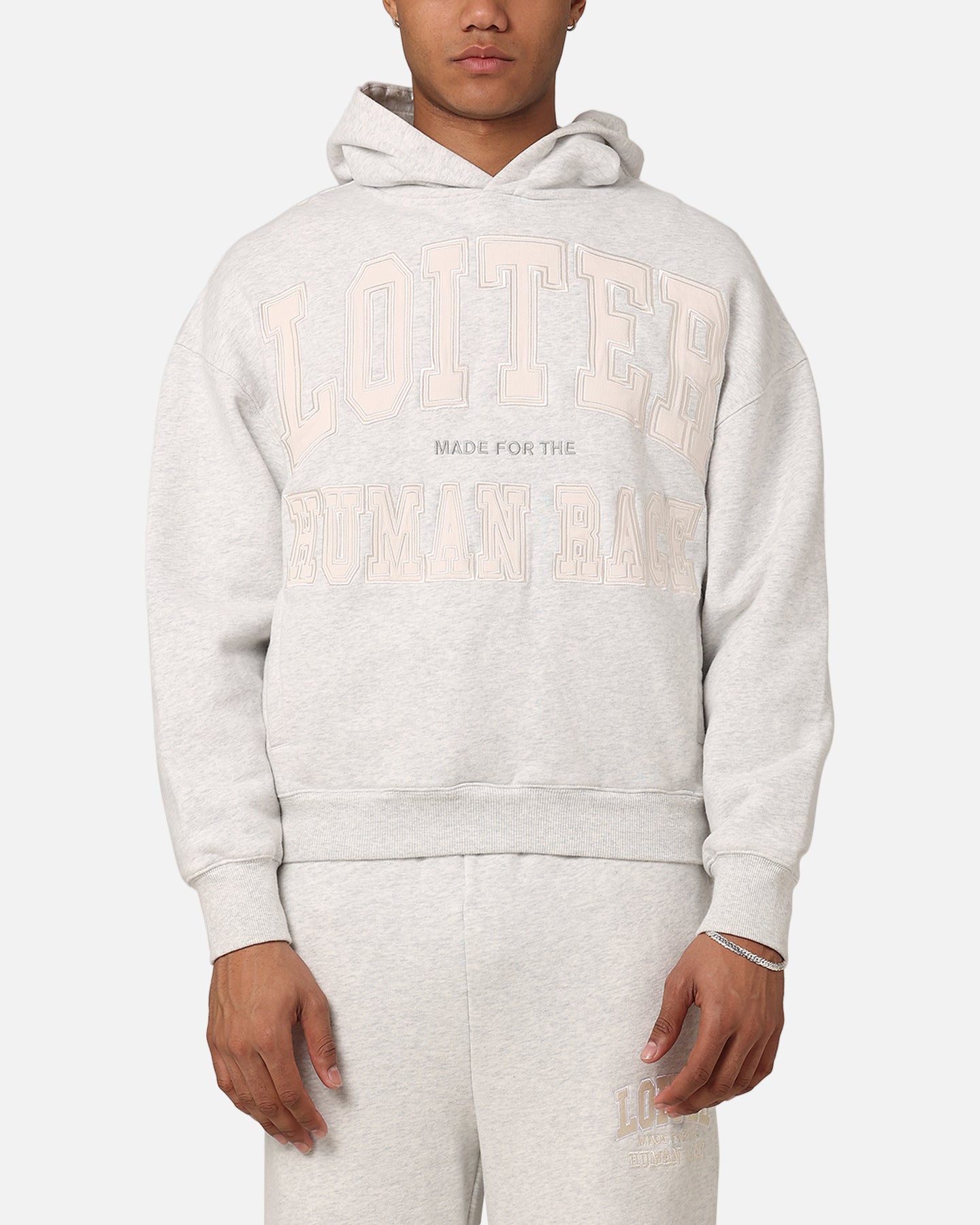 Image of Loiter College Dropout Hoodie Light Marle