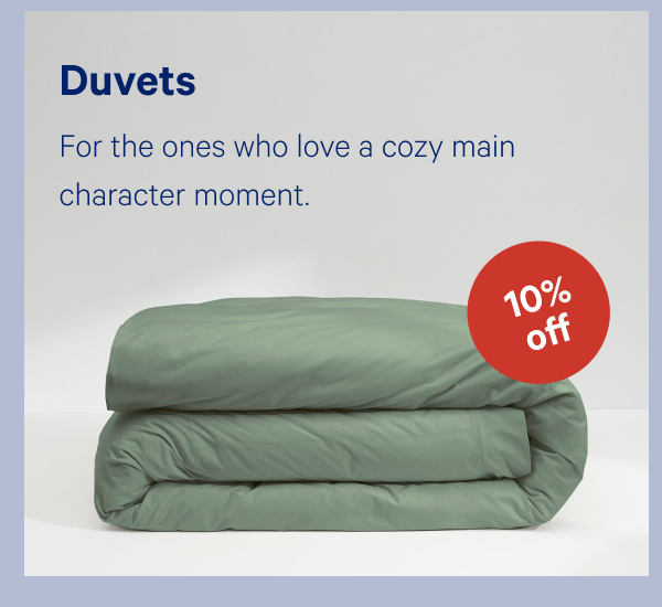 [10% OFF] >> Duvets >> 