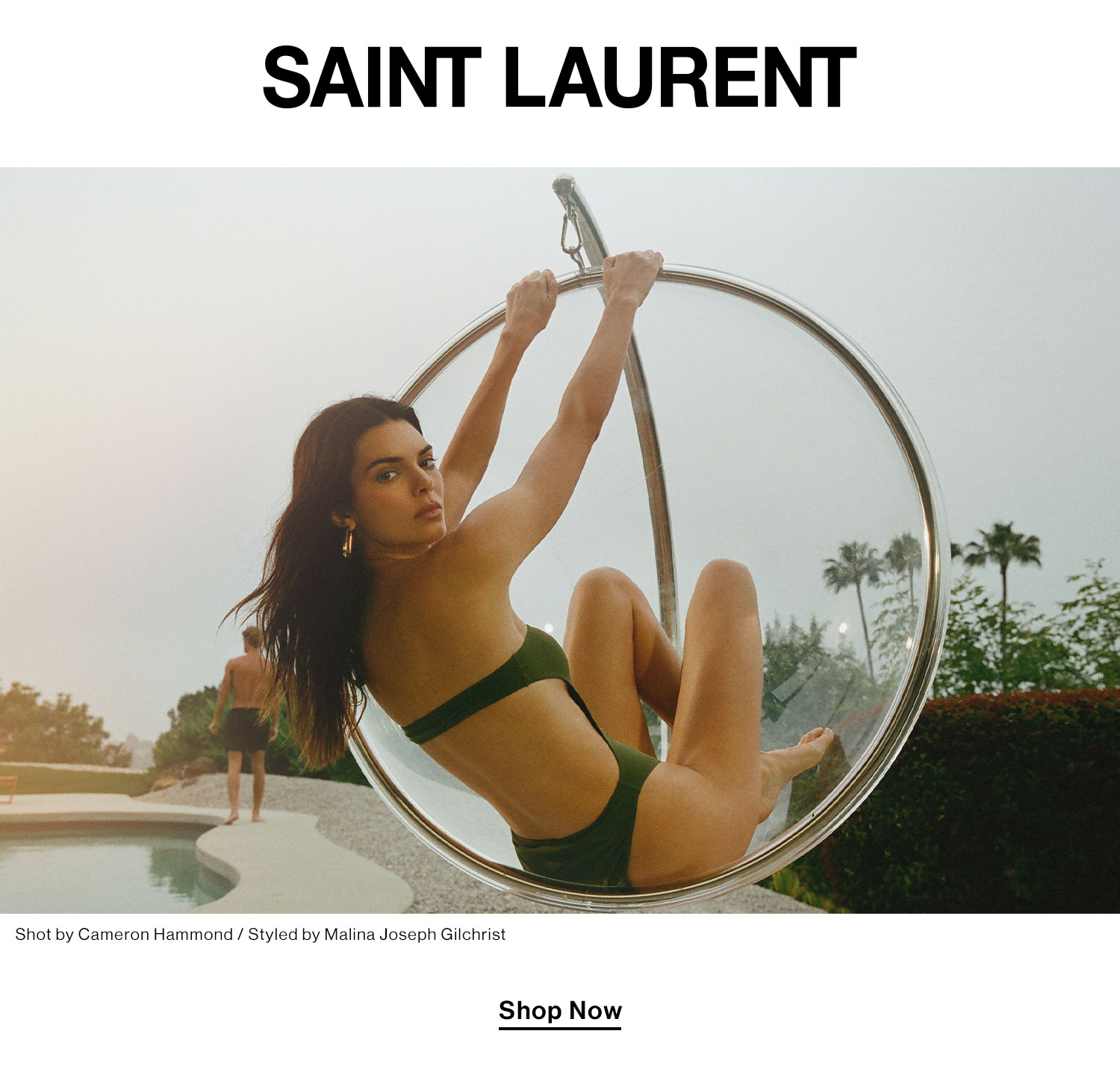 Saint Laurent. Shot by Cameron Hammon; Styled by Malina Joseph Gilchrist. Shop Now