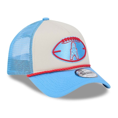  New Era Stone/Light Blue  2024 Sideline Historic 9FORTY A-Frame Trucker Adjustable Hat