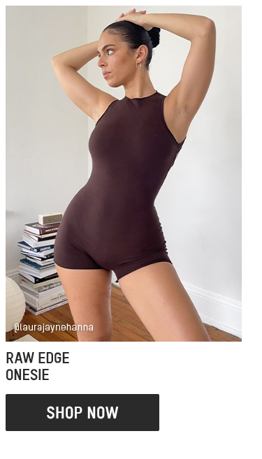 RAW EDGE ONESIE