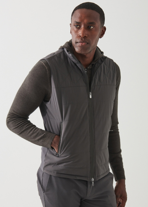 ACTIVE MIX-MEDIA QUILTED VEST