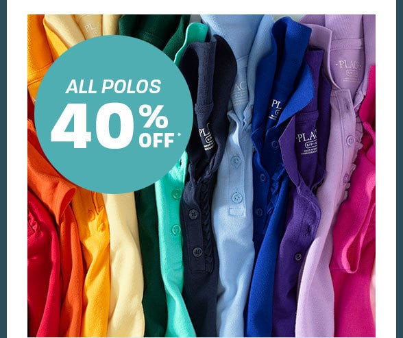 40% off All Polos