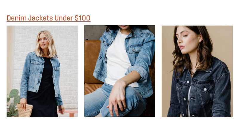 Shop Denim Jackets Under $100