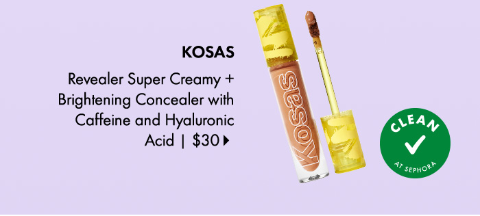 Kosas Revealer Super Creamy + Brightening Concealer with Caffeine and Hyaluronic Acid