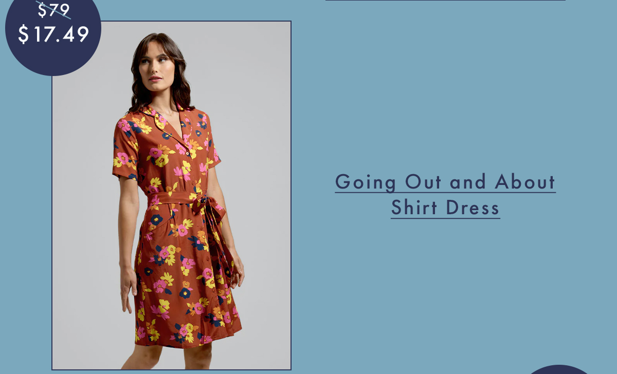 Going Out and About Shirt Dress