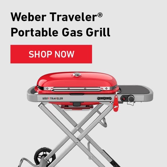 image of the Weber Traveler® Portable Gas Grill