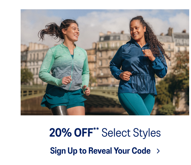 20% off select styles