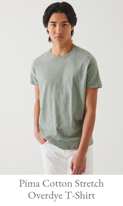 PIMA COTTON STRETCH OVERDYE T-SHIRT